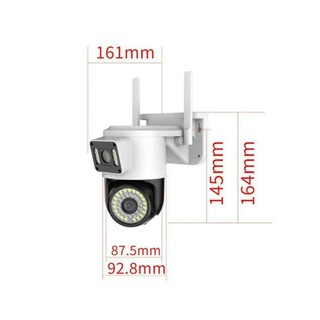 Camera WiFi Ngoài Trời V360 Pro 2 Mắt - Quan Sát Hai Màn Hình, Đàm Thoại Hai Chiều,Hình Ảnh Sắc Nét, Chống Nước IP66