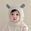 Mũ len tai thỏ 2in1 cho bé vừa ấm đầu, vừa kín cổ