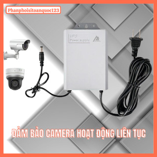 Bộ Lưu Điện Camera APOWER X-2112X 3600mAh – Mất Điện Camera Vẫn Hoạt Động, Sạc Tự Động, Nguồn 12V-2A