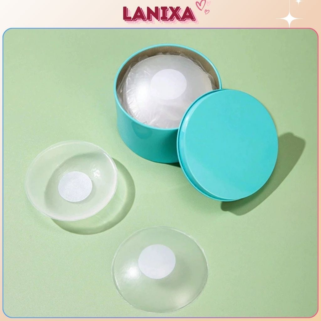 Miếng dán ngực silicon trong suốt keo dính siêu dính chống lộ ti sử dụng được nhiều lần LANIXA H08