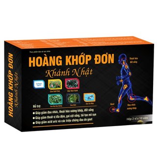 Viên uống Xương Khớp - Hoàng Khớp Đơn Khánh Nhật. Hỗ Trợ Giảm Thoái Hóa, Đau Nhức Xương Khớp, Gout