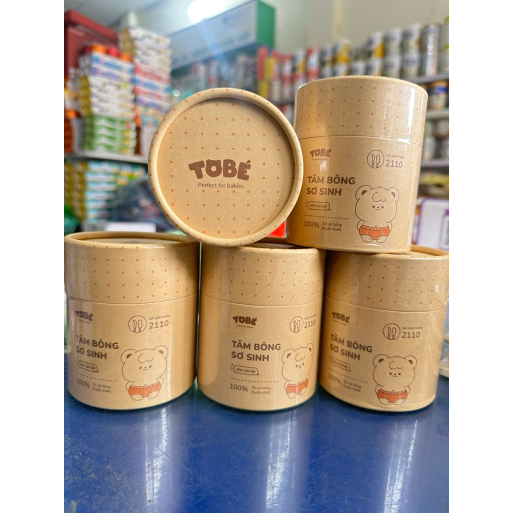 {Deal sốc} Tăm bông sơ sinh Tobe Aiko cao cấp mềm mịn hình hồ lô có hai đầu xoắn và bẹt tiện lợi cho bé sơ sinh 2110