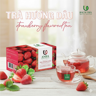 [TẶNG BÌNH] Trà Dâu Túi Lọc ANBA | Hương Dâu Ngọt Dịu – Thanh Lọc Mùa Hè | Giảm Căng Thẳng – Tăng Tập Trung | Hộp 25 Túi
