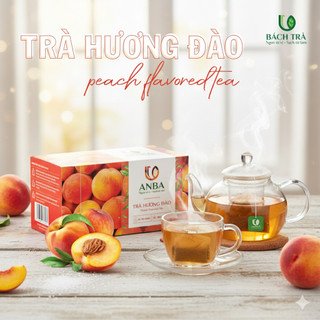 [TẶNG BÌNH] Trà Đào Túi Lọc ANBA | Hương Đào Thơm Dịu – Thanh Lọc Mùa Hè | Giảm Căng Thẳng – Hộp 25 Túi Lọc
