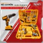 REALM Bộ dụng cụ sửa chữa 118 món kèm máy khoan pin 21V – Đầy đủ phụ kiện, hộp nhựa cứng
