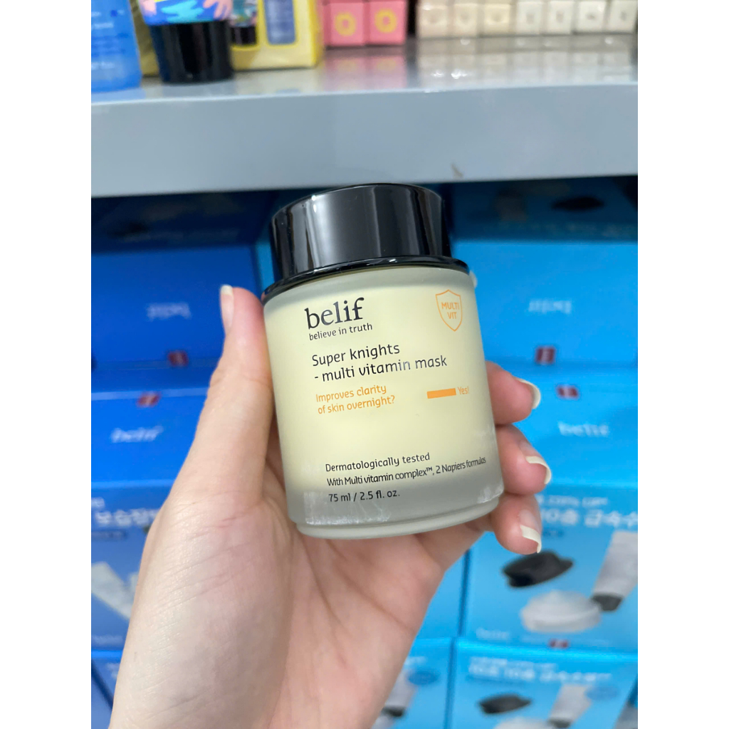 Mặt nạ ngủ Belif Super Knights Multi Vitamin/ Regenerating/Clear Soothing Mask 75ml