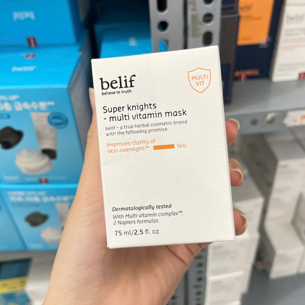 Mặt nạ ngủ Belif Super Knights Multi Vitamin/ Regenerating/Clear Soothing Mask 5ml 25ml 30ml 75ml