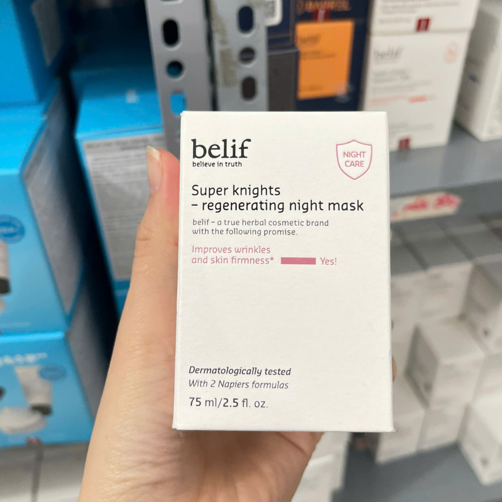 Mặt nạ ngủ Belif Super Knights Multi Vitamin/ Regenerating/Clear Soothing Mask 75ml