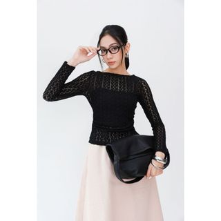 Áo Thun Ren JP Fashion Dài Tay, Chất Thun Phối Ren Quyến Rũ Không Ngứa, Thoáng Mát Hút Mồ Hôi 10212086