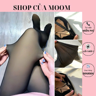 [Nhà Moom] Quần tất bầu 3D lót nỉ thu đông , quần thiết kế đạp gót và liền bàn và có chun rút chỉnh bụng
