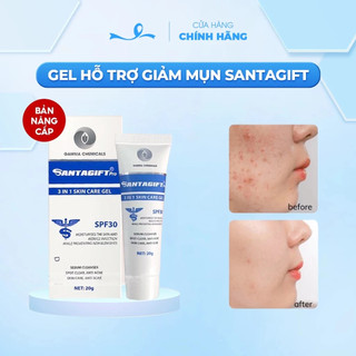 Kem Giảm Mụn Ẩn Santagift 20g - Ngừa Thâm, Mờ Sẹo, Dưỡng Da Sáng Chống Nắng SPF30