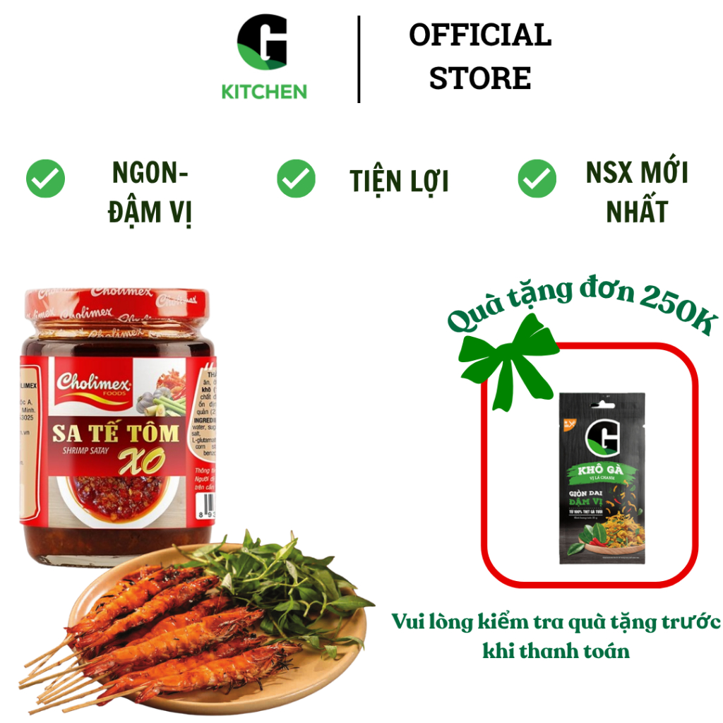 Sa tế tôm XO hũ TT Cholimex G Kitchen 170g