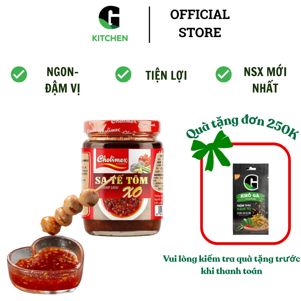 Sa tế tôm XO hũ TT Cholimex G Kitchen 170g