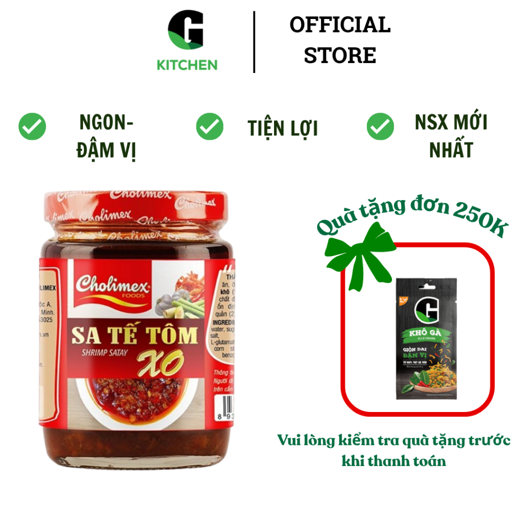 Sa tế tôm XO hũ TT Cholimex G Kitchen 170g