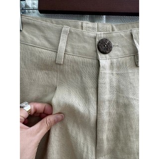 Quần short ngố lưng tây, chất Linen tưng premium washed. JUNE LINEN-Q05