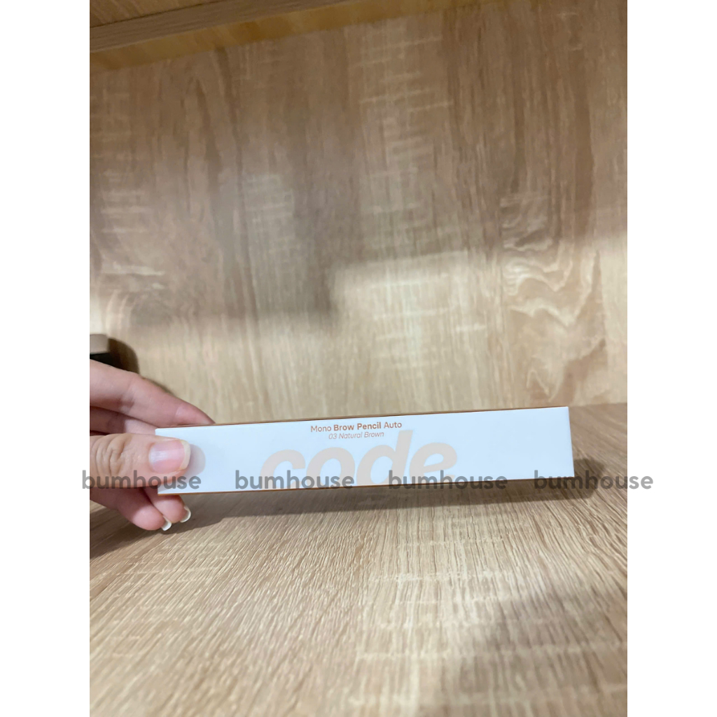 Chì Kẻ Mày CODE GLOKOLOR  Mono Brow Pencil Auto No.3 Natural Brown 0.35g