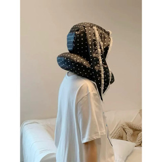 Gối kê cổ Mugu Home phiên bản chấm bi “kèm mũ”