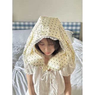 Gối kê cổ Mugu Home phiên bản chấm bi “kèm mũ”