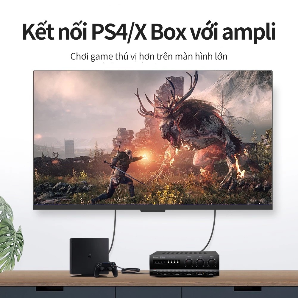 Cáp Quang Âm Thanh Vention Cáp Audio Sợi Quang Cao Cấp Tín Hiệu Ổn Định Cho Blu-Ray Dvd Xbox Ps4