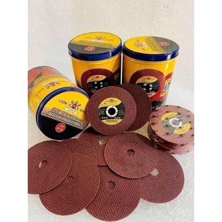 Hộp 100 viên - đá cắt sắt,,inox xanh,đỏ thương hiệu lionking 1tấc(107x1.2x16mm) Hàng loại 1.