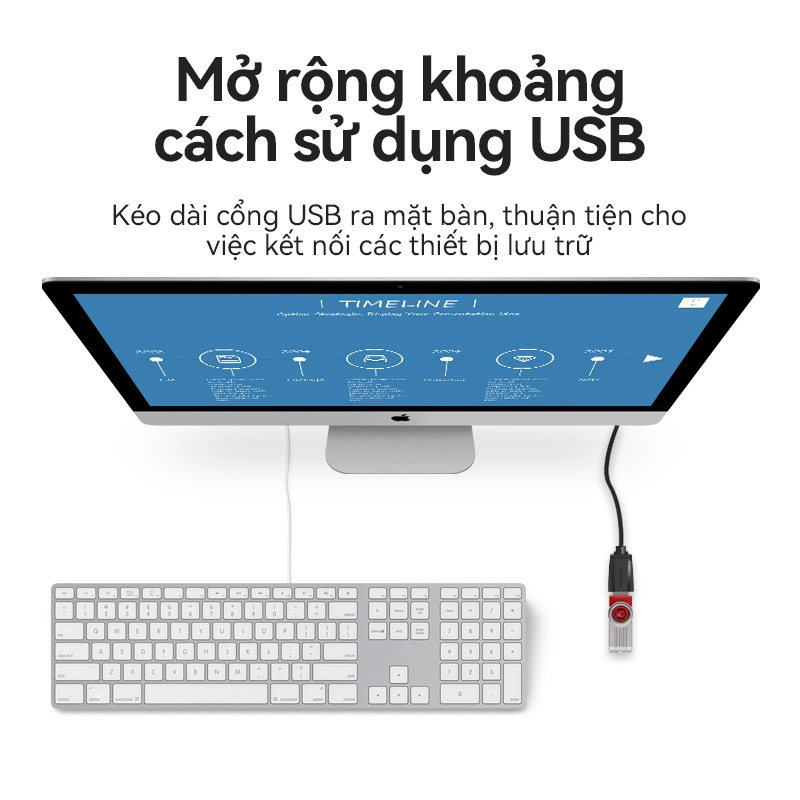 Cáp Mở Rộng USB Vention Cáp Dữ Liệu USB 2.0 3.0 Chiều Dài 0.5m / 1m / 1.5m / 2m / 3m