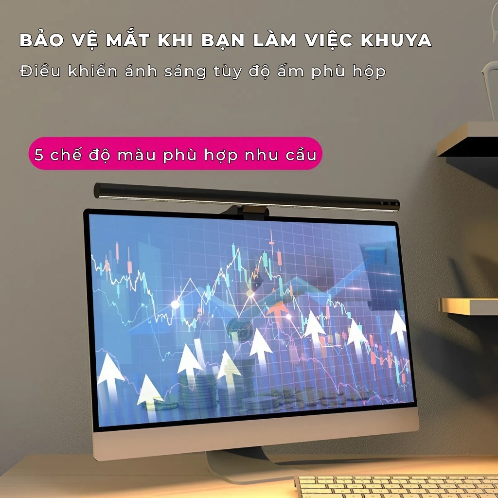Chất Lượng Đèn Treo Màn Hình Cảm Ứng 5 Cấp Độ Sáng Tiêu Chuẩn
