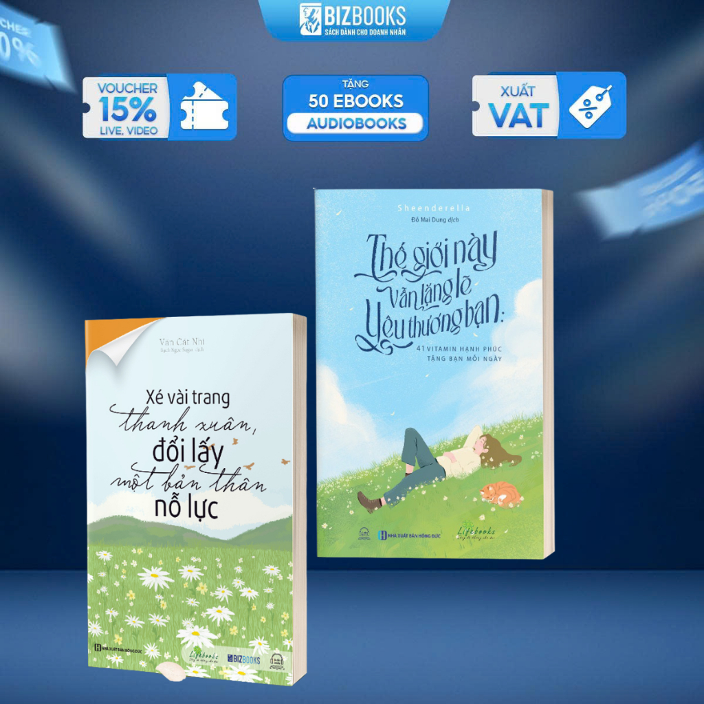 Sách Xé vài trang thanh xuân, đổi lấy một bản thân nỗ lực & Thế Giới Này Vẫn Lặng Lẽ Yêu Thương Bạn