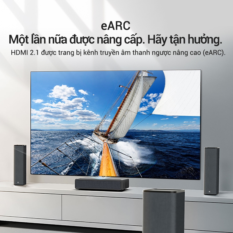 Cáp HDMI 2.1 Vention Siêu Nét 8K 120Hz 48Gbps Tốc Độ Cao ARC Cho PC, TV, PS5, Nintendo Switch (1m-10m)