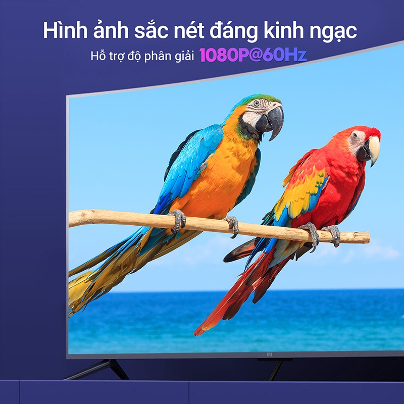 Cáp chuyển Displayport DP sang HDMI Vention siêu nét 1080P 60Hz cho Pc Laptop Tv