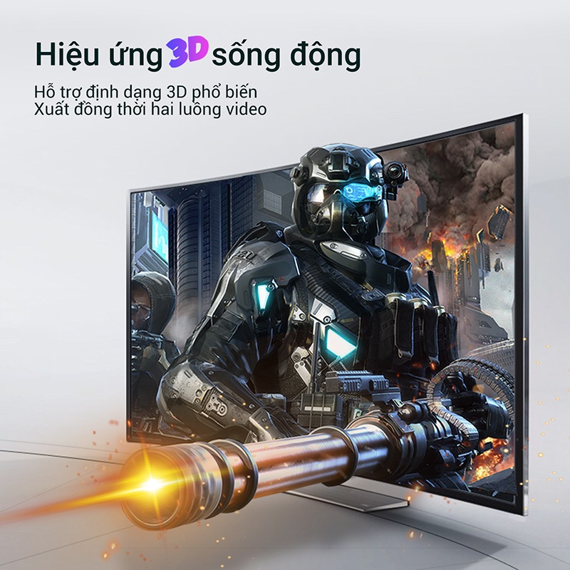 Cáp chuyển Displayport DP sang HDMI Vention siêu nét 1080P 60Hz cho Pc Laptop Tv