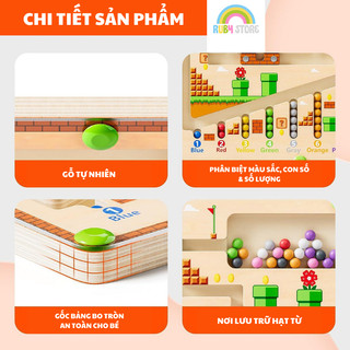 Đồ chơi giáo dục - Đồ chơi gỗ - Đồ chơi trí tuệ - Đồ chơi cho bé, giải mã mê cung nam châm
