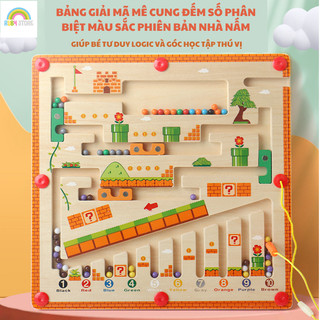 Đồ chơi giáo dục - Đồ chơi gỗ - Đồ chơi trí tuệ - Đồ chơi cho bé, giải mã mê cung nam châm