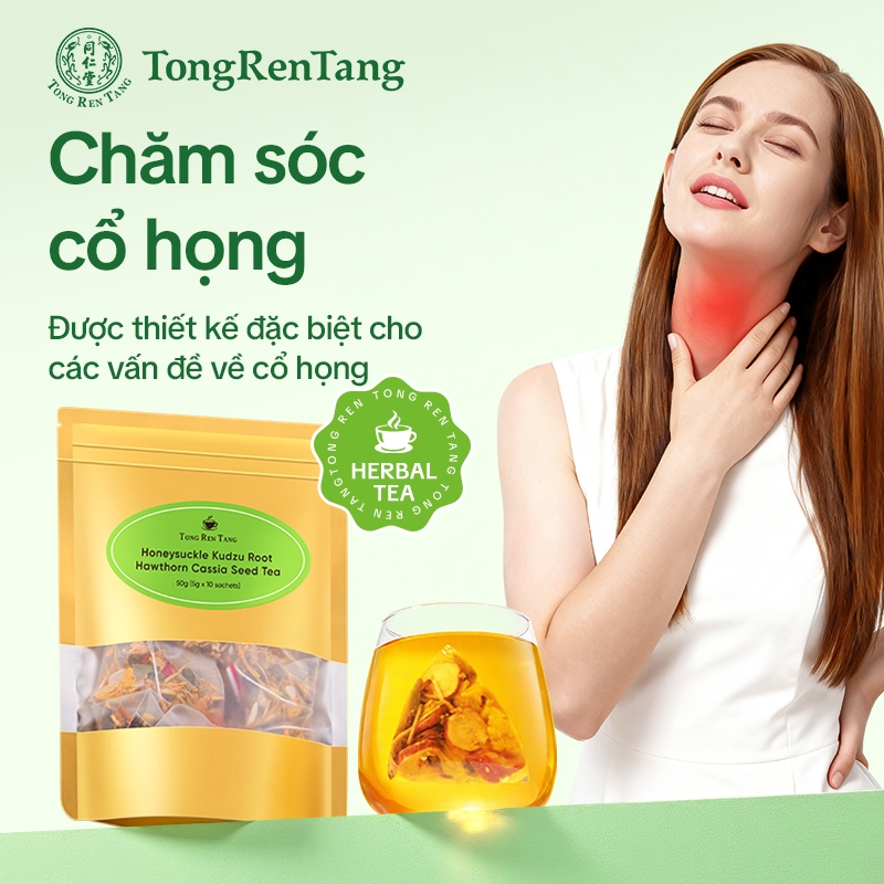 Tong Ren Tang Trà Thảo Mộc Bảo Vệ Họng – Giảm Đau Họng, Dịu Họng, Hỗ Trợ Nuốt Dễ, Uống Hàng Ngày