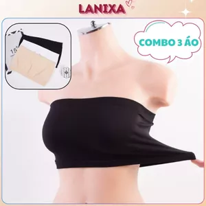 SET 3 Áo bra cotton mỏng nhẹ co giãn thấm hút tốt không đệm mút kiểu dáng basic cá tính LANIXA B0123