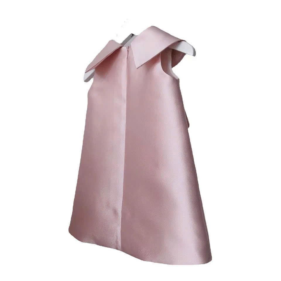 Đầm Bé Gái Cao Cấp, Váy Xòe Dáng A Cổ Lá Sen Đính Hạt Lấp Lánh, Phong Cách Tiểu Thư, Đầm Đôi Mẹ và Bé Dự Tiệc, Chụp Ảnh