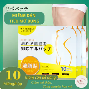 Giảm mỡ bụng, tăng cường chuyển hóa đào thải mỡ, giảm cân an toàn hiệu quả, miếng dán tiêu mỡ bụng