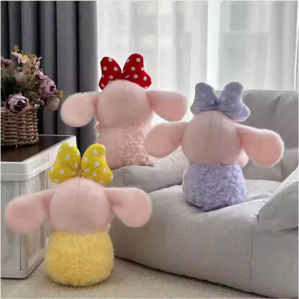 Gấu Bông Thỏ Tai Chuột Mini Đeo Nơ Micky Dễ Thương Quà Tặng Cho Trẻ Em, Bạn Gái Ngày Sinh Nhật, Noel,8/3