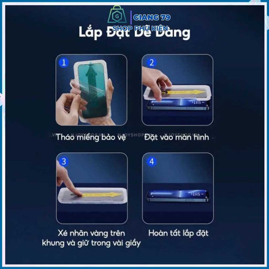 Kính Cường Lực I.Phone Có Khung Tự Dán Chống Nhìn Trôm. Đủ mã 7 8 9 X 11 12 13 14 15 16 Pro Max Plus