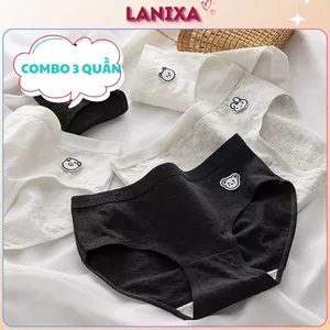SET 5 Quần lót nữ cotton cao cấp thông hơi thoáng khí cạp vừa tôn dáng họa tiết xinh xắn LANIXA LA68