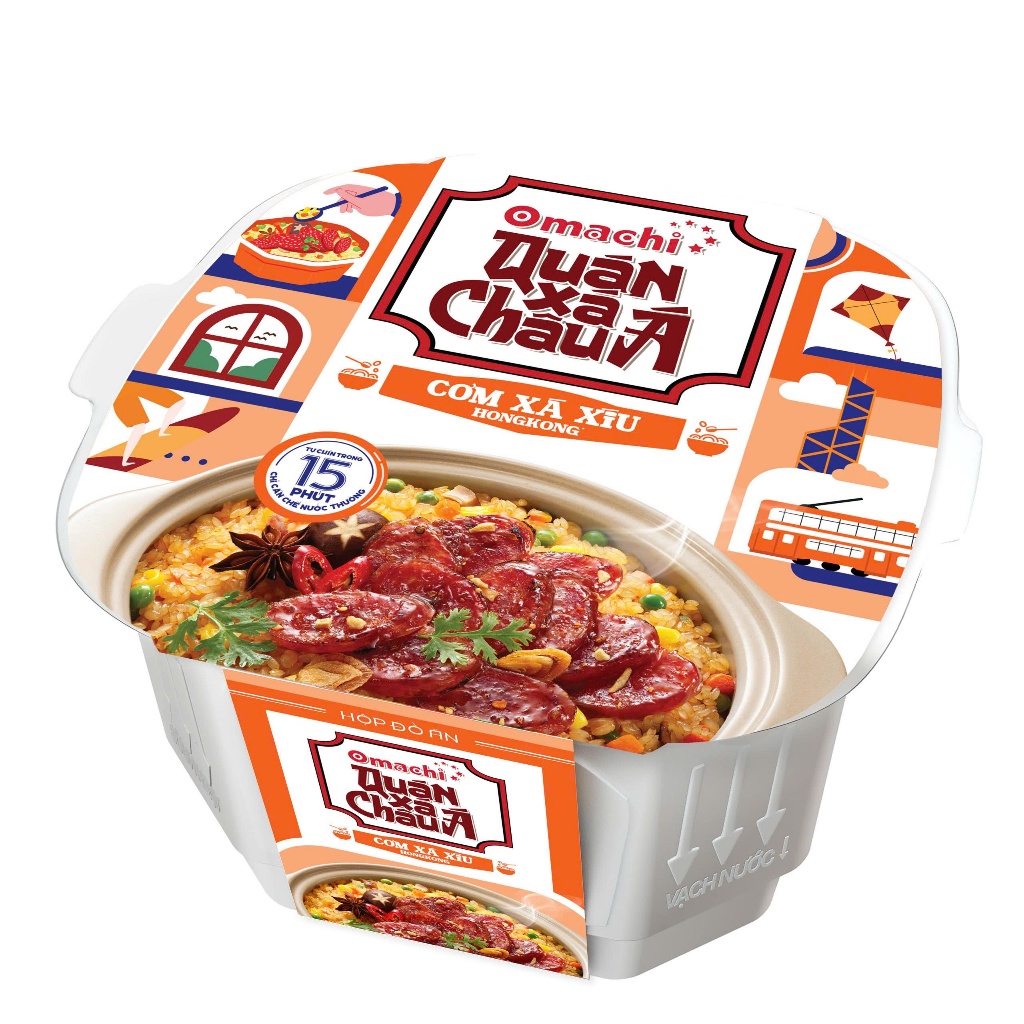 [Chọn loại] Combo Hộp đồ ăn Omachi Quán xá châu á - Cơm tự chín