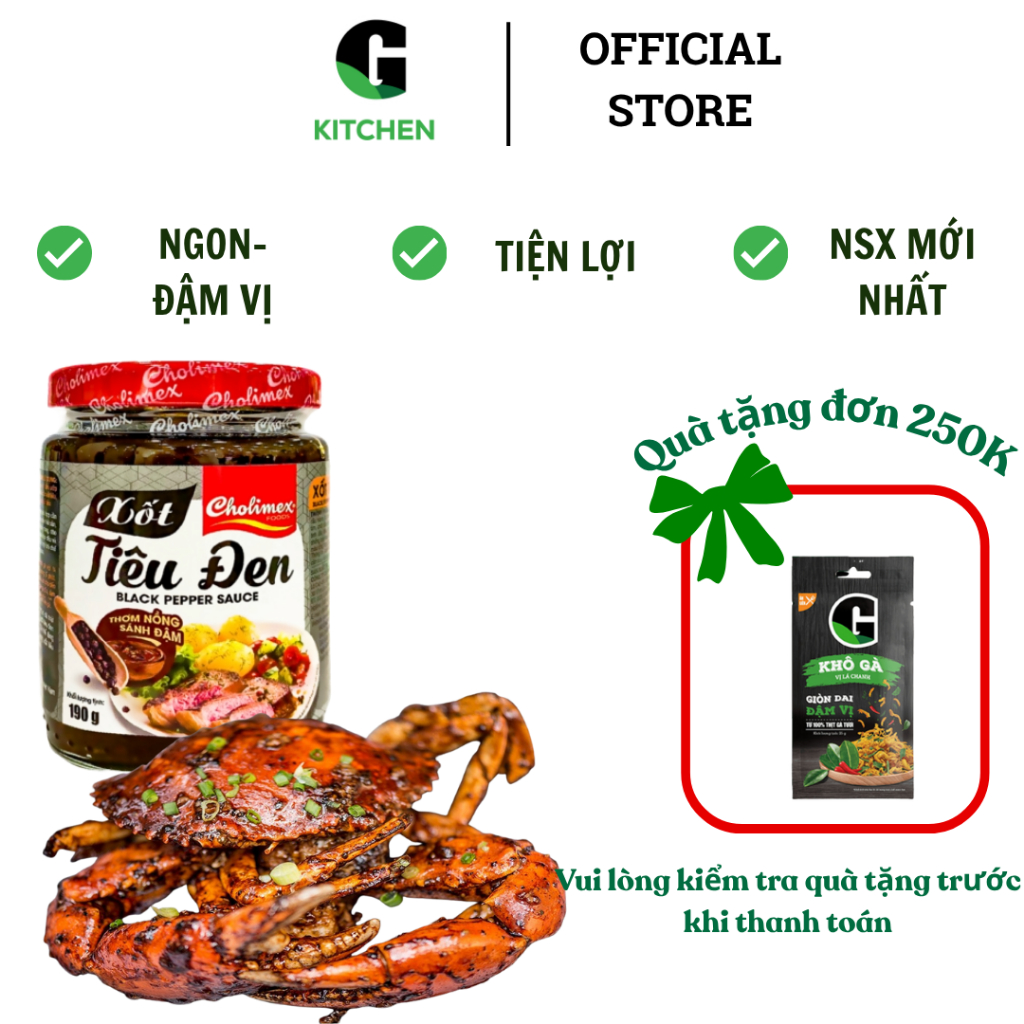 Xốt Tiêu Đen Cholimex 190g