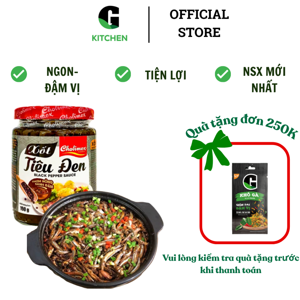 Xốt Tiêu Đen Cholimex 190g