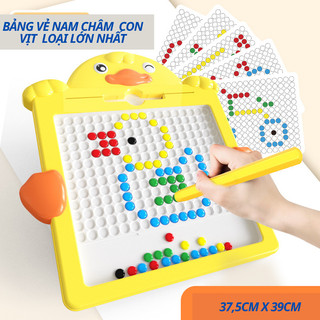 Đồ chơi giáo dục - Đồ chơi trí tuệ - Đồ chơi Bảng vẽ nam châm con vịt loại lớn, bảng to 40cm x 40cm