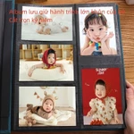 Album ảnh 15x10cm chứa 1000 tấm, bìa vải nhung, gáy ốc kim loại chắc chắn, lưu giữ ảnh gia đình và bé yêu. — ảnh 8