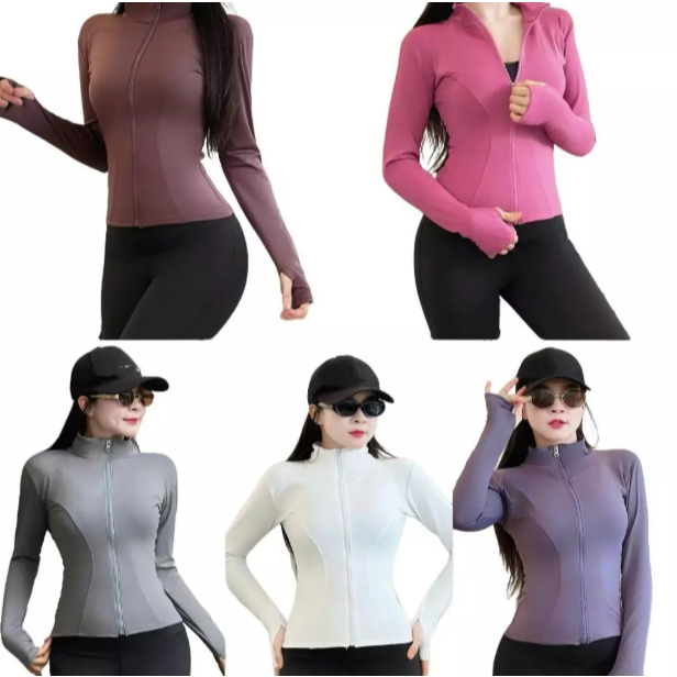 [PEINN] Áo khoác tập gym yoga nữ, áo khoác chống nắng ôm sát co giãn thấm hút mồ hôi size từ 40-70kg YLYSPORT A05