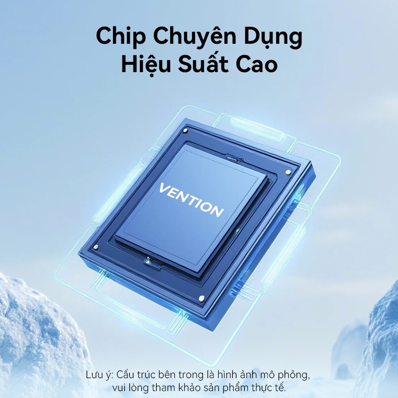 Hub chuyển đổi Vention 5-in-1 HDMI 4K, Sạc Nhanh PD 100W, USB 3.0 5Gbps, Dock Type-C Cho MatBook Laptop