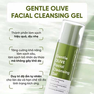 Gel Rửa Mặt DrCeutics Tạo Bọt Sạch Sâu Gentle Olive Facial Cleansing Gel (250g)