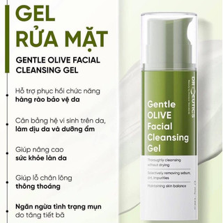 Gel Rửa Mặt DrCeutics Tạo Bọt Sạch Sâu Gentle Olive Facial Cleansing Gel (250g)
