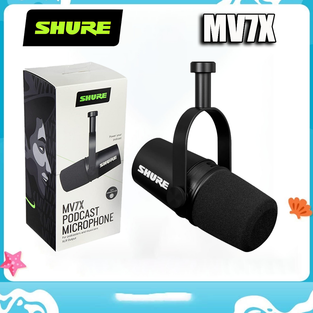 Micro Podcast động Shure MV7X XLR - để ghi âm Podcasting & Vocal ...