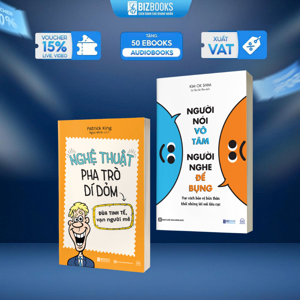 Bộ Sách Bậc Thầy Giao Tiếp Gồm 2 Cuốn: Người Nói Vô Tâm Và Nghệ Thuật Pha Trò Dí Dỏm